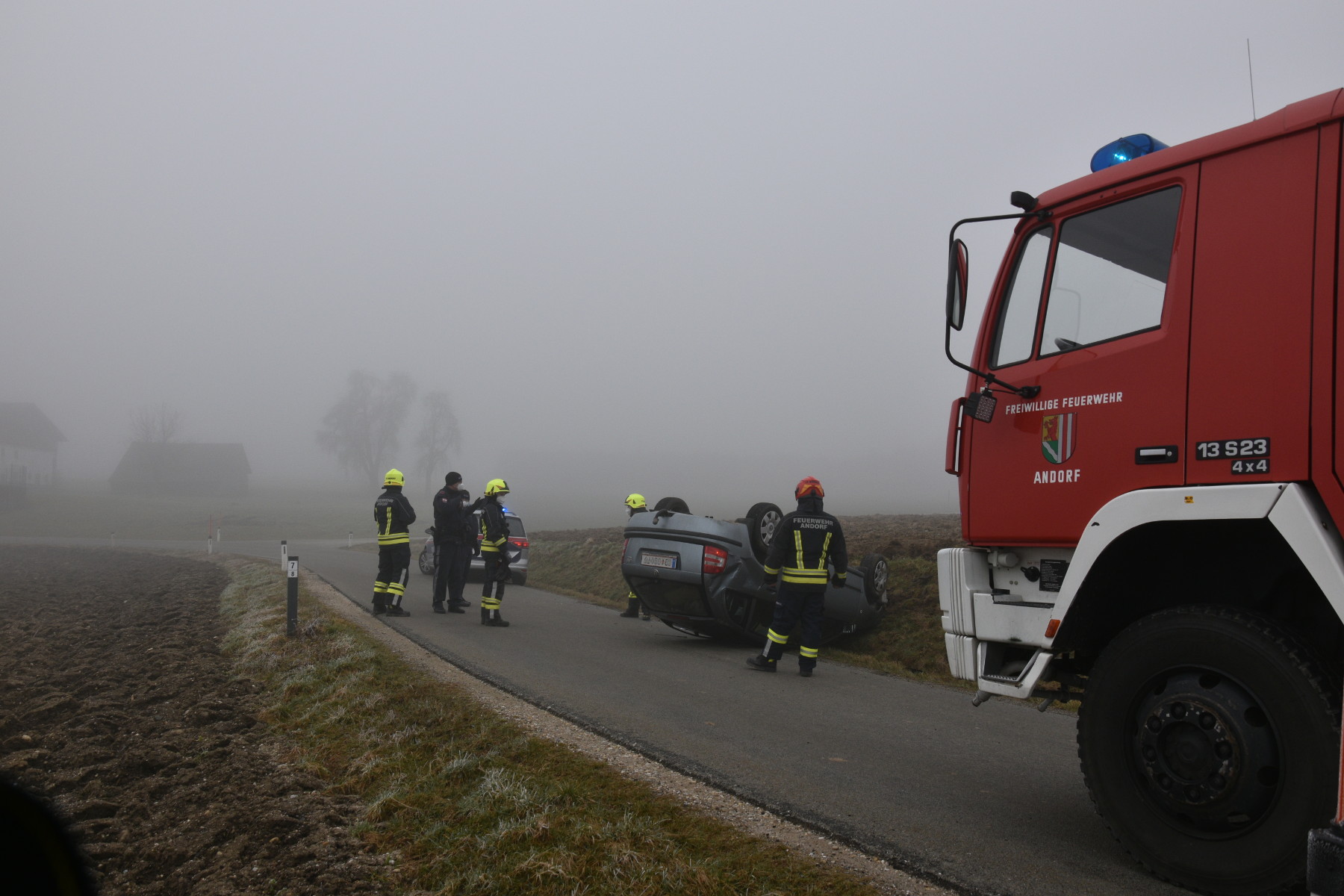 2021 03 03 FF Andorf Fahrzeugbergung Edt bei Heitzing FFA 0047