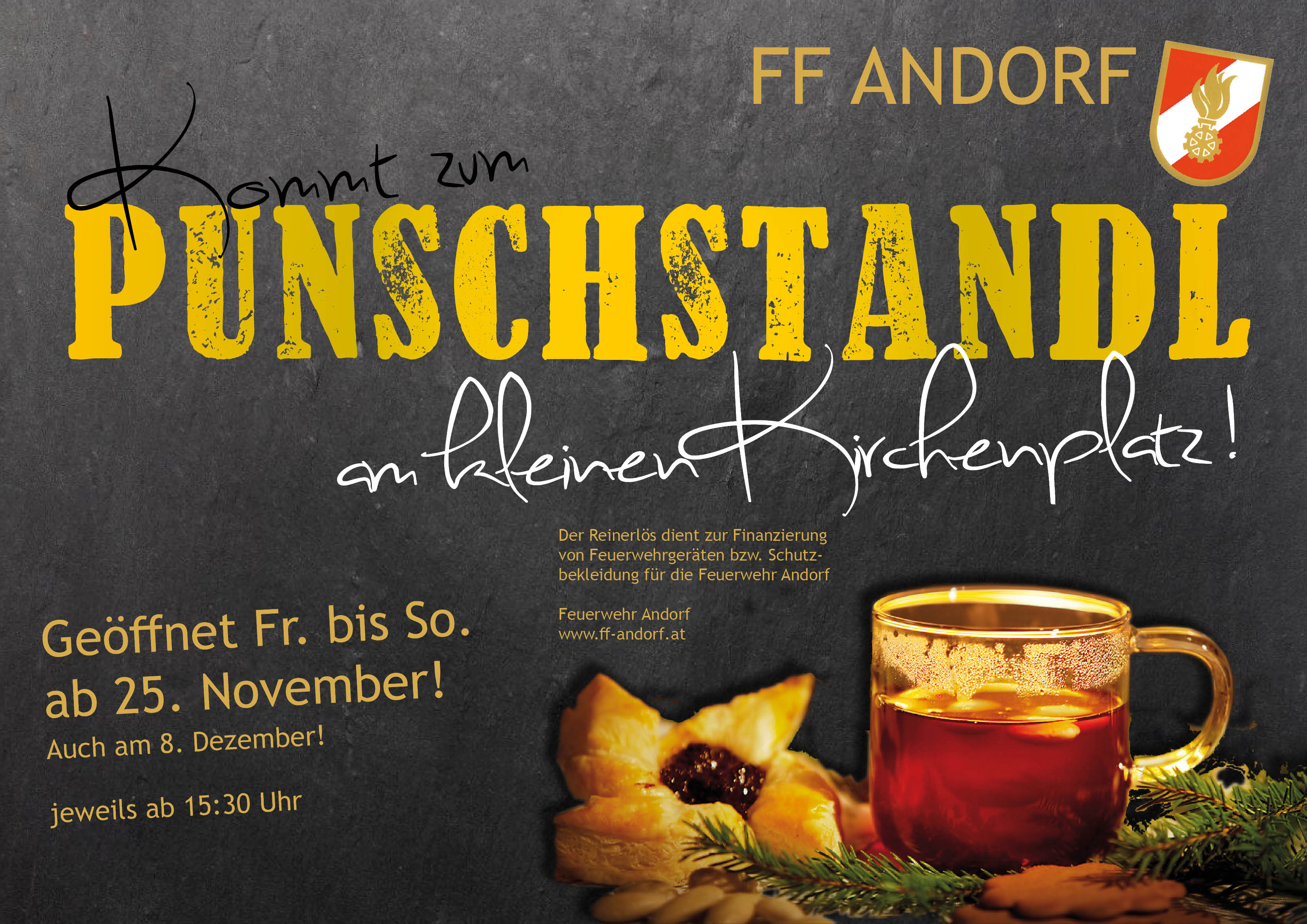 FF Andorf Punschstand 2022 Einladung WEB