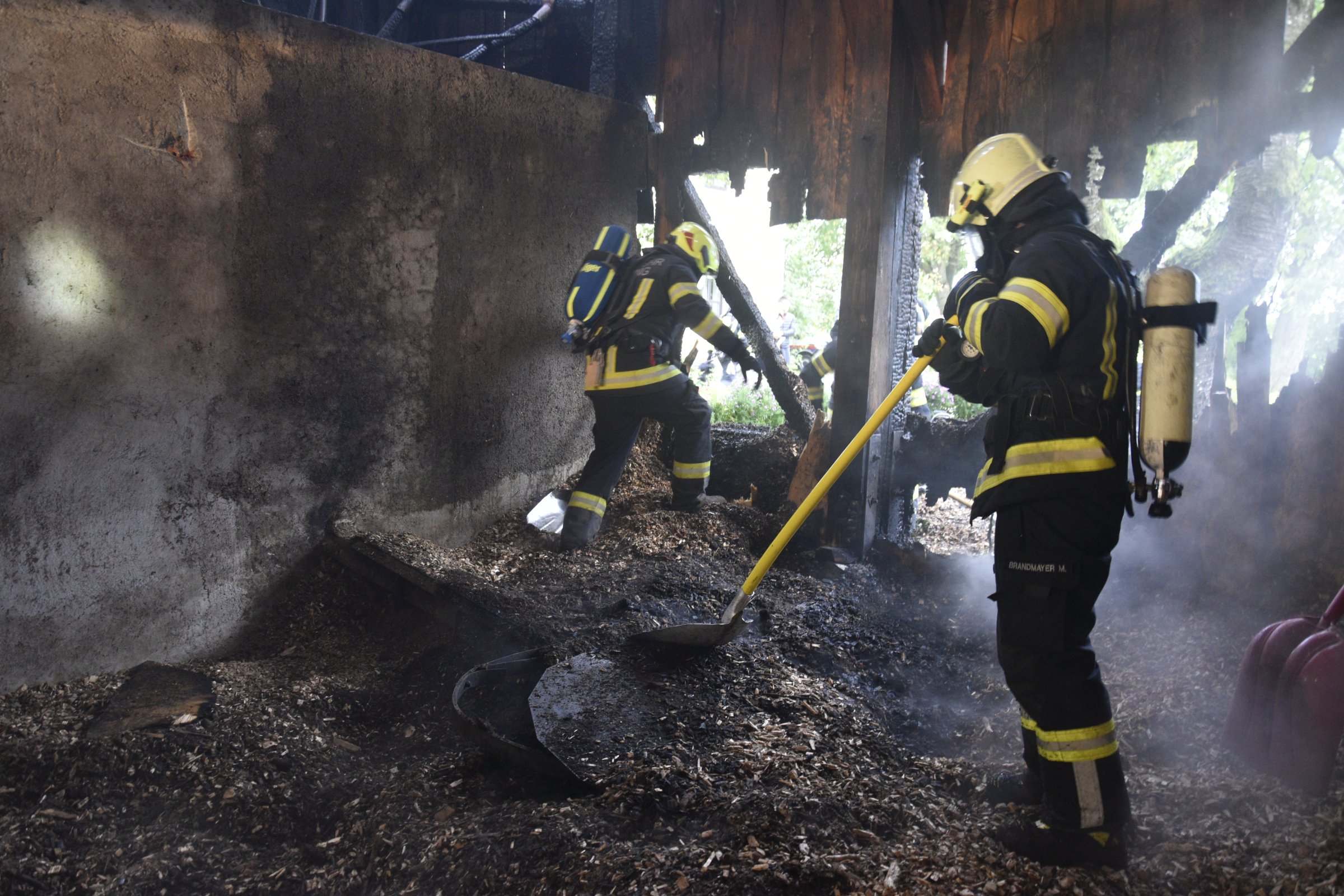 2023 09 19 FF Andorf Hackschnitzelheizungsbrand inZell an der Pram FFA6543