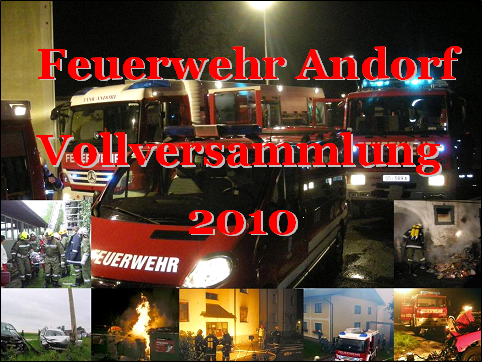 Jahresvollversammlung - 5. März 2010