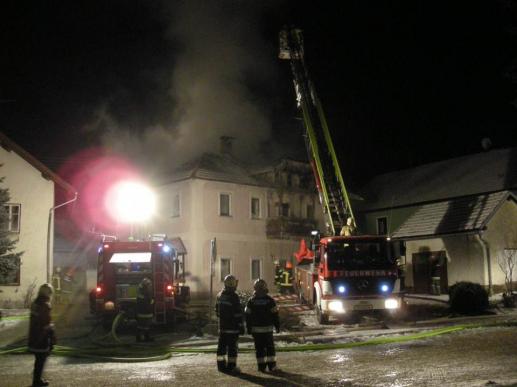 Wohnhausbrand in Sigharting - 13.02.2012